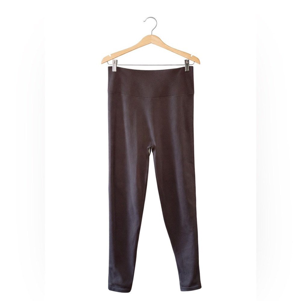 Aerie Offline Ribbed Hi Rise Leggings Chocolate Brown L NWT Athleisure